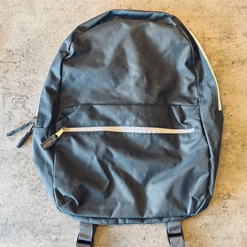 Wexford Gray and White Basic Backpack